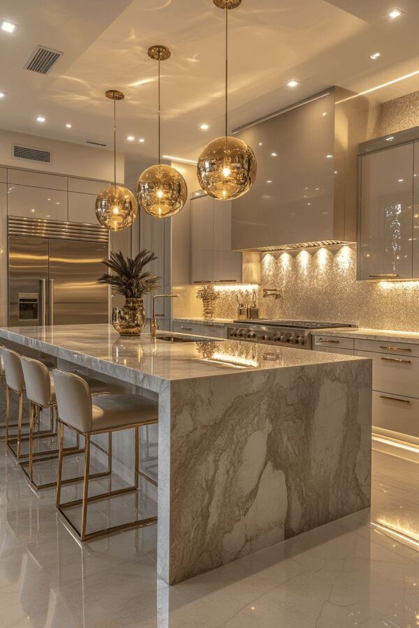 Cuisine haut de gamme moderne