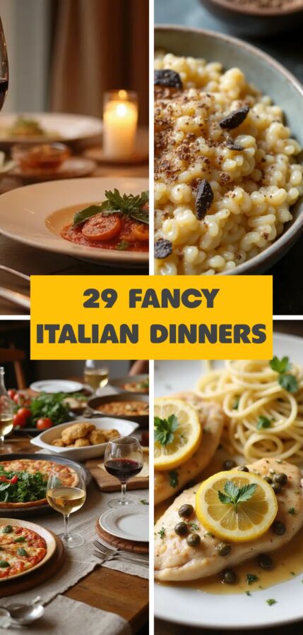 Repas italien de luxe