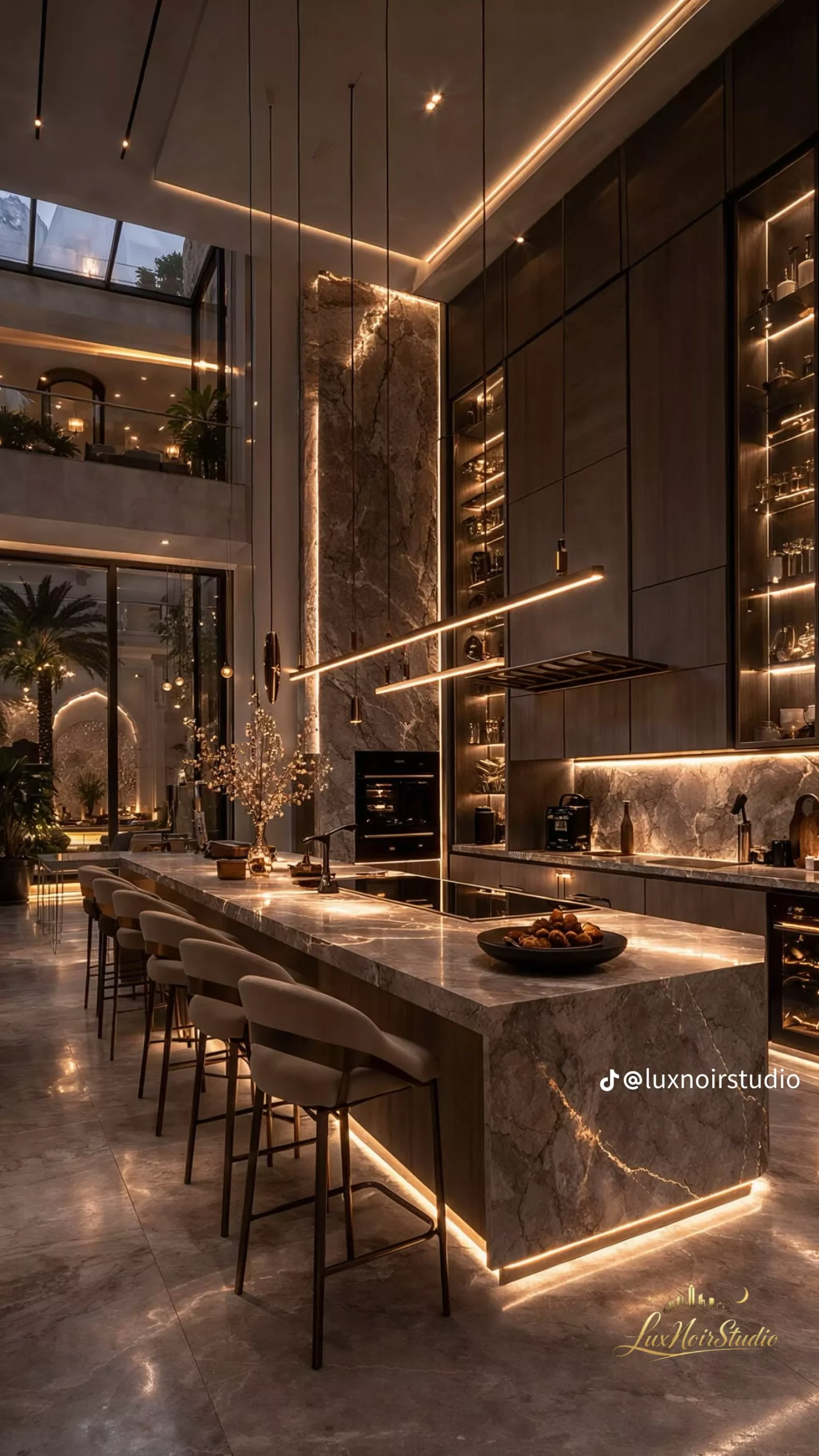 Cuisiniste de luxe élégant