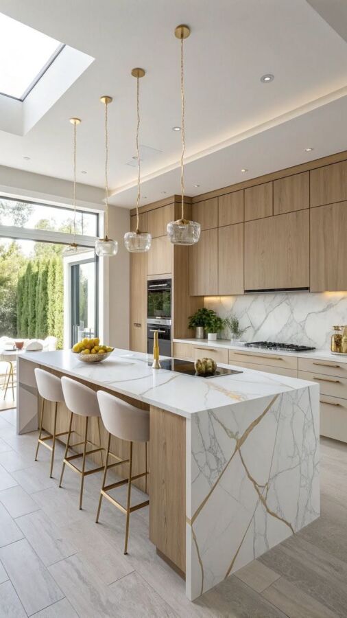 Cuisiniste de luxe élégant