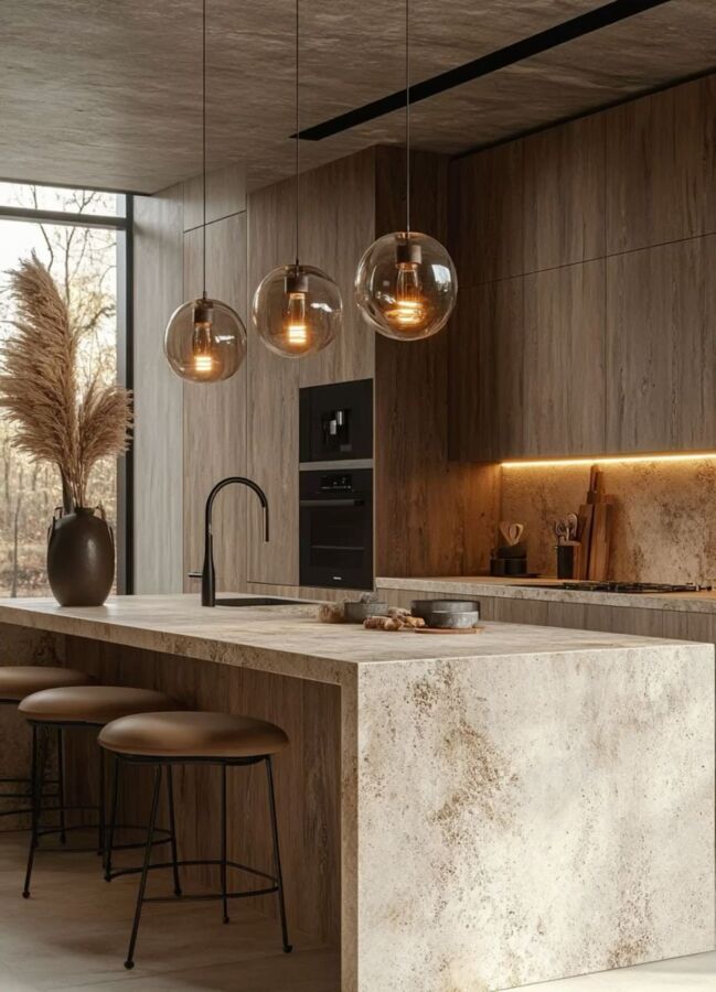 Cuisiniste de luxe élégant