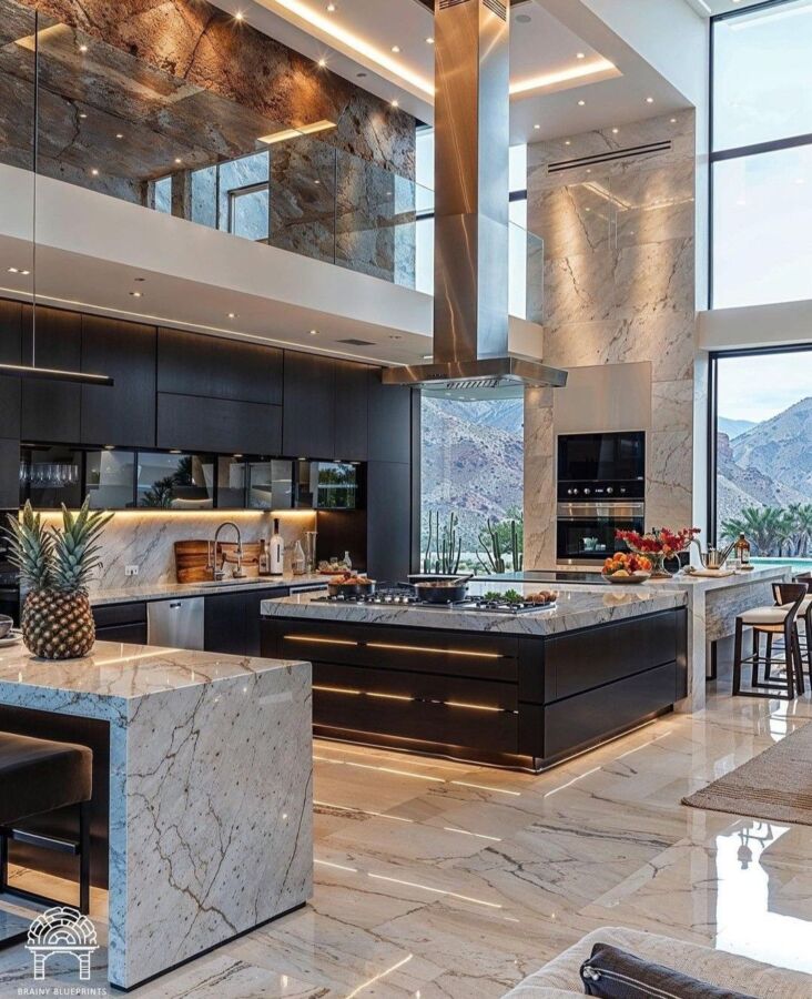 Matériaux de cuisine luxe