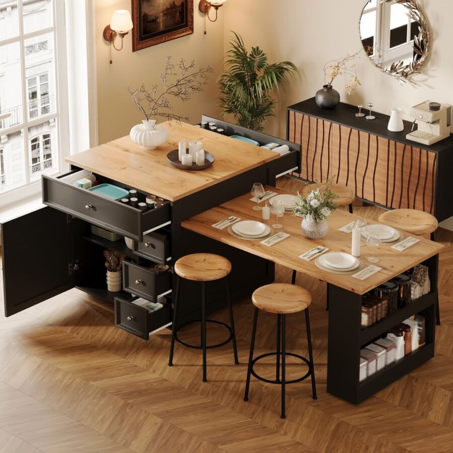ilot mobile pour cuisine