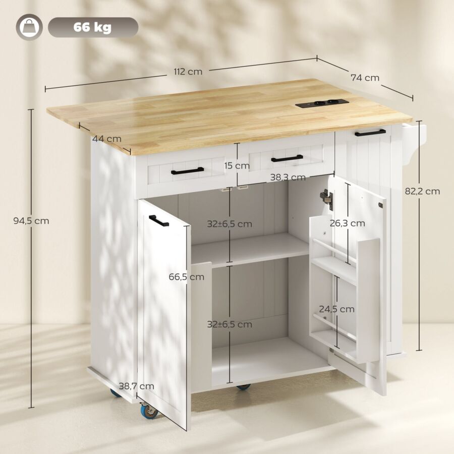 ilot mobile pour cuisine