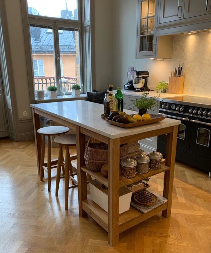 flexibilité ilot cuisine mobile
