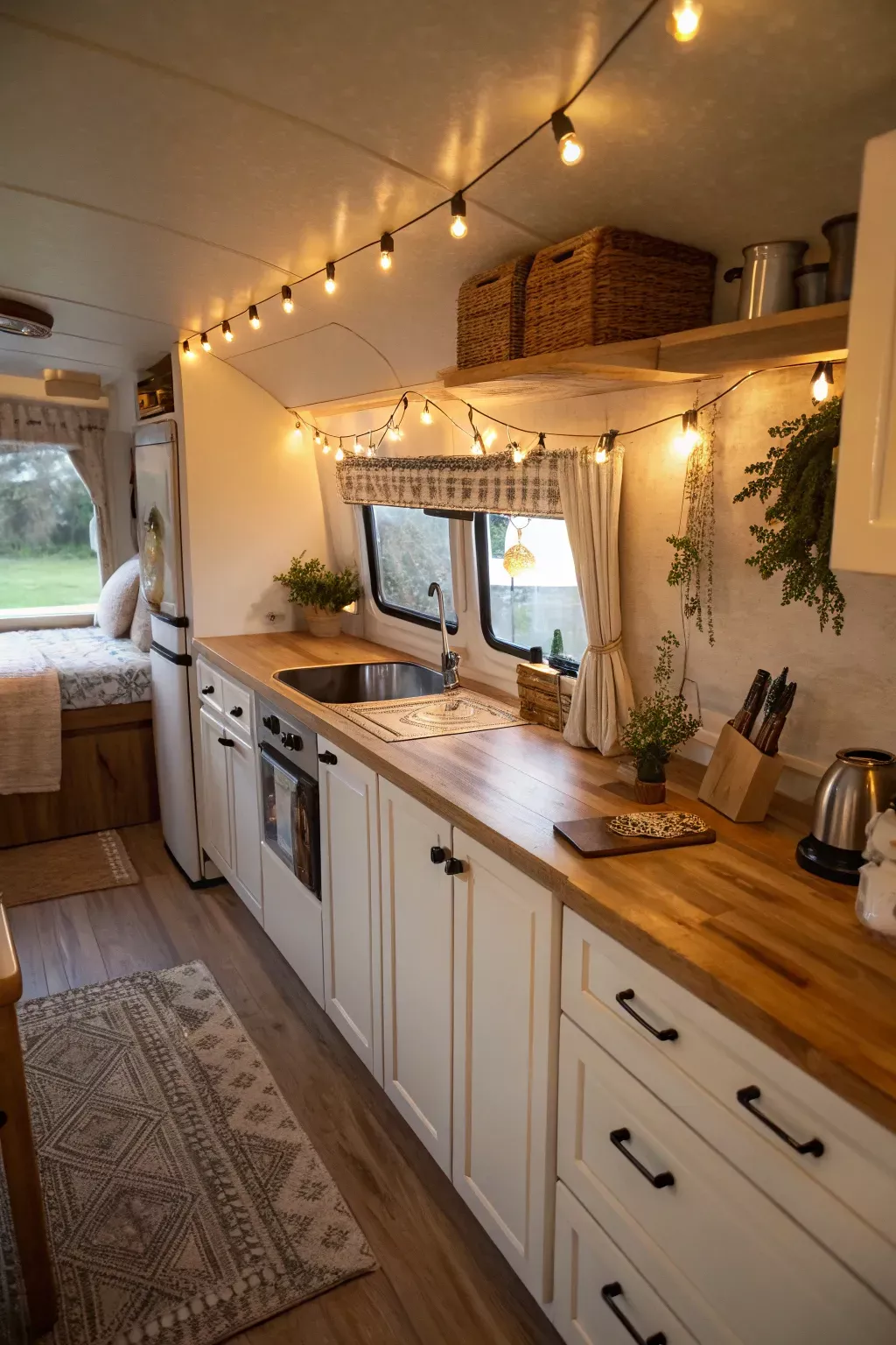 Espace optimisé cuisine mobile