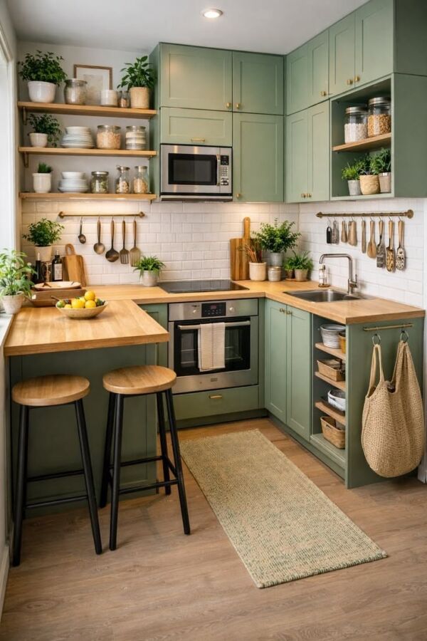 Design pratique mobil home cuisine