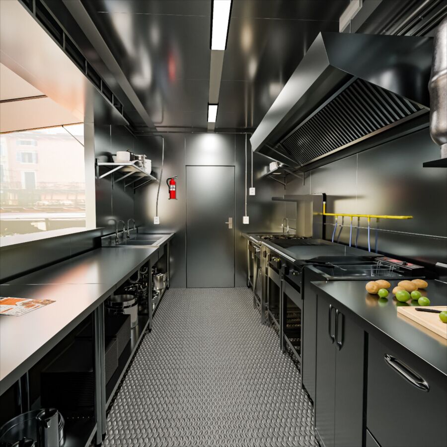 Cuisine mobile professionnelle moderne