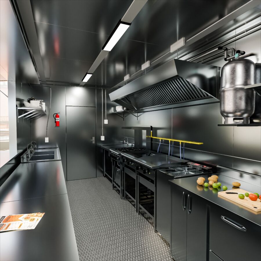 Cuisine mobile professionnelle moderne
