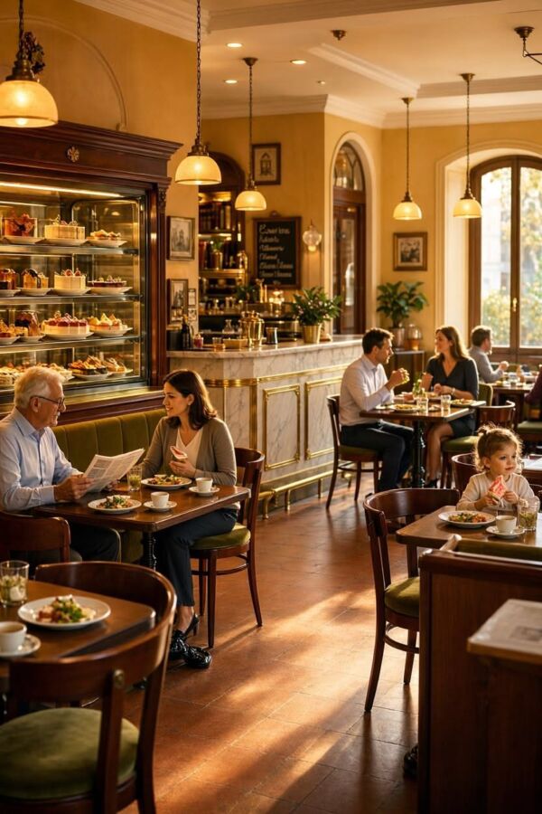 Intérieur du restaurant Au Petit Gourmet