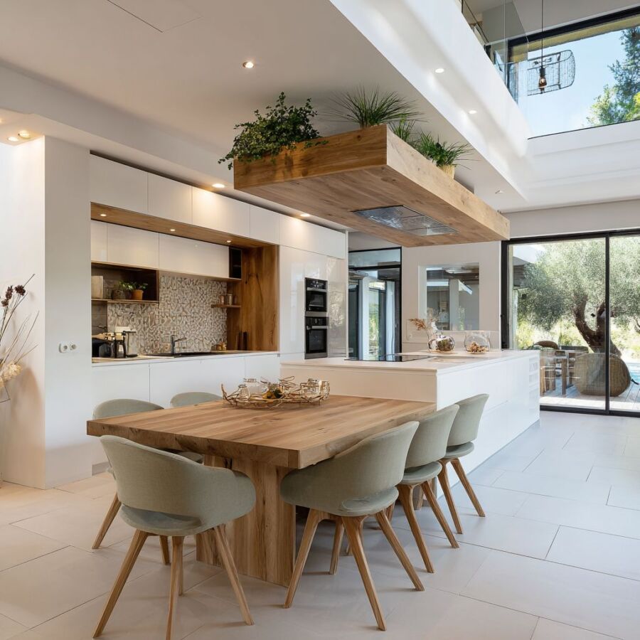 Table intégrée pratique cuisine