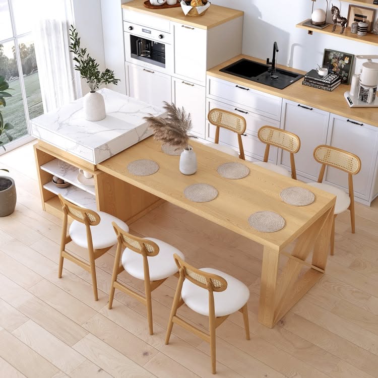 îlot central moderne cuisine
