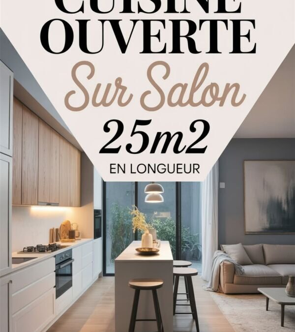 Cuisine Ouverte Salon 25m2 : Design et Fonctionnalité