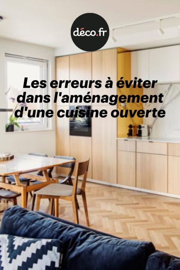 aménagement cuisine ouverte 25m2