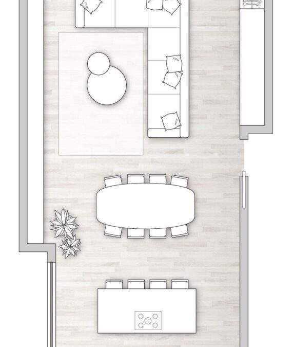 Salon Cuisine Ouverte 50m2 : Optimisation de l&rsquo;Espace
