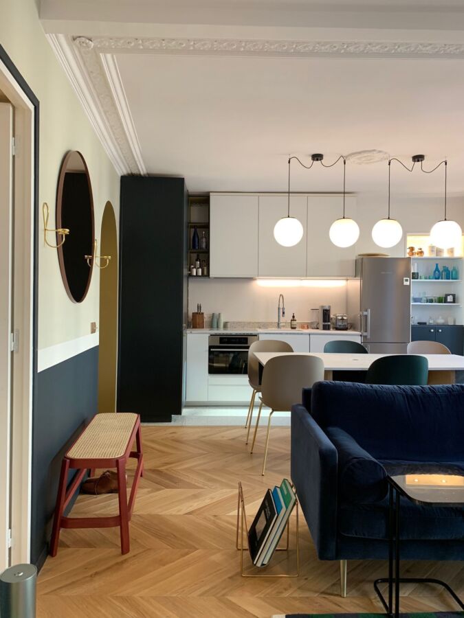 Aménagement salon cuisine 50m2