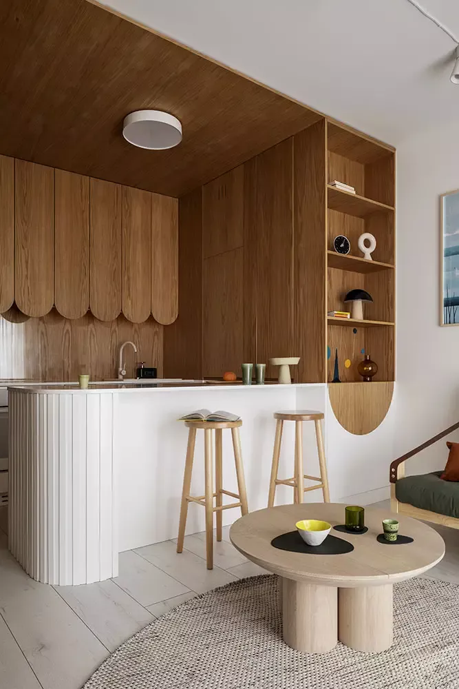 Cuisine ouverte moderne 40m2