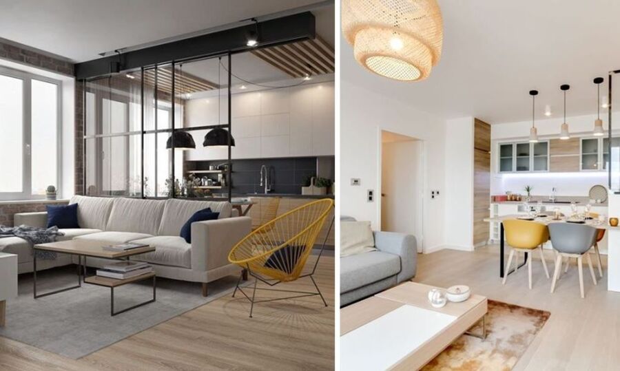 Aménagement salon 40m2