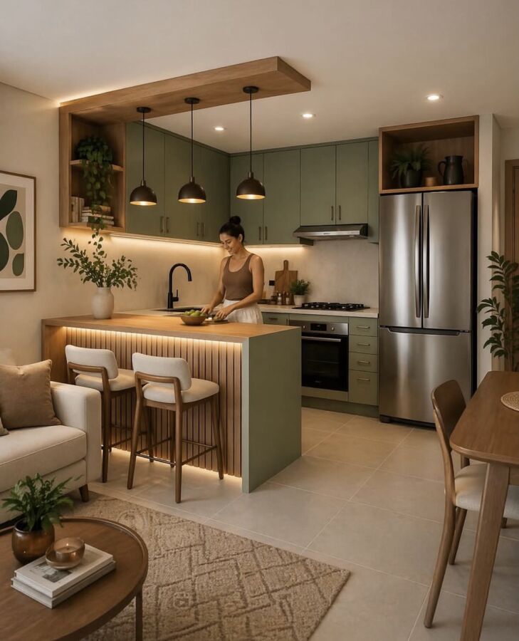 Aménagement cuisine salon